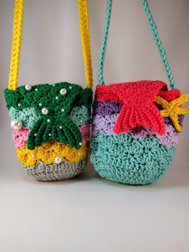 Mermaid at Heart Purse instant download crochet pattern image 4