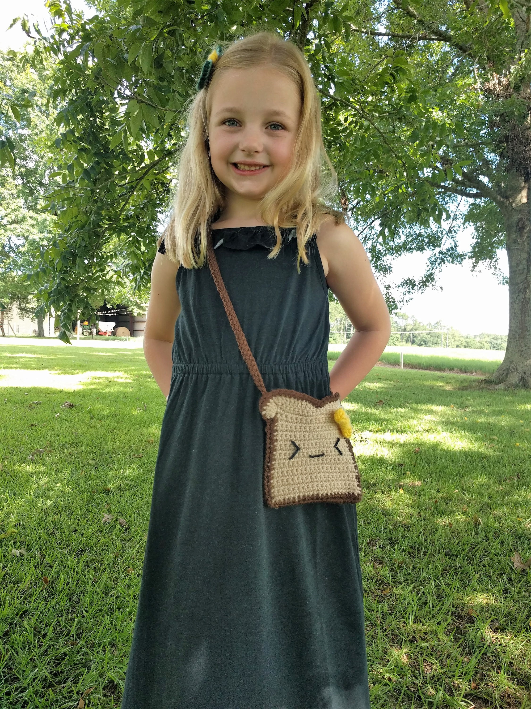 French Toast Crochet Bag Pattern Amigurumi Food Small Etsy