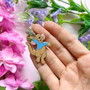 ENAMEL PIN ROO - kanga and roo flowers winnie the pooh - onlyhappythings