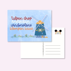 POSTCROSSING HOLLAND CARD / Dutch ansichtkaart molens / onlyhappythings