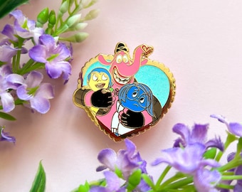 DISNEY INSPIRED PIN / hugging friends pin Inside out bingbong sadness joy - onlyhappythings