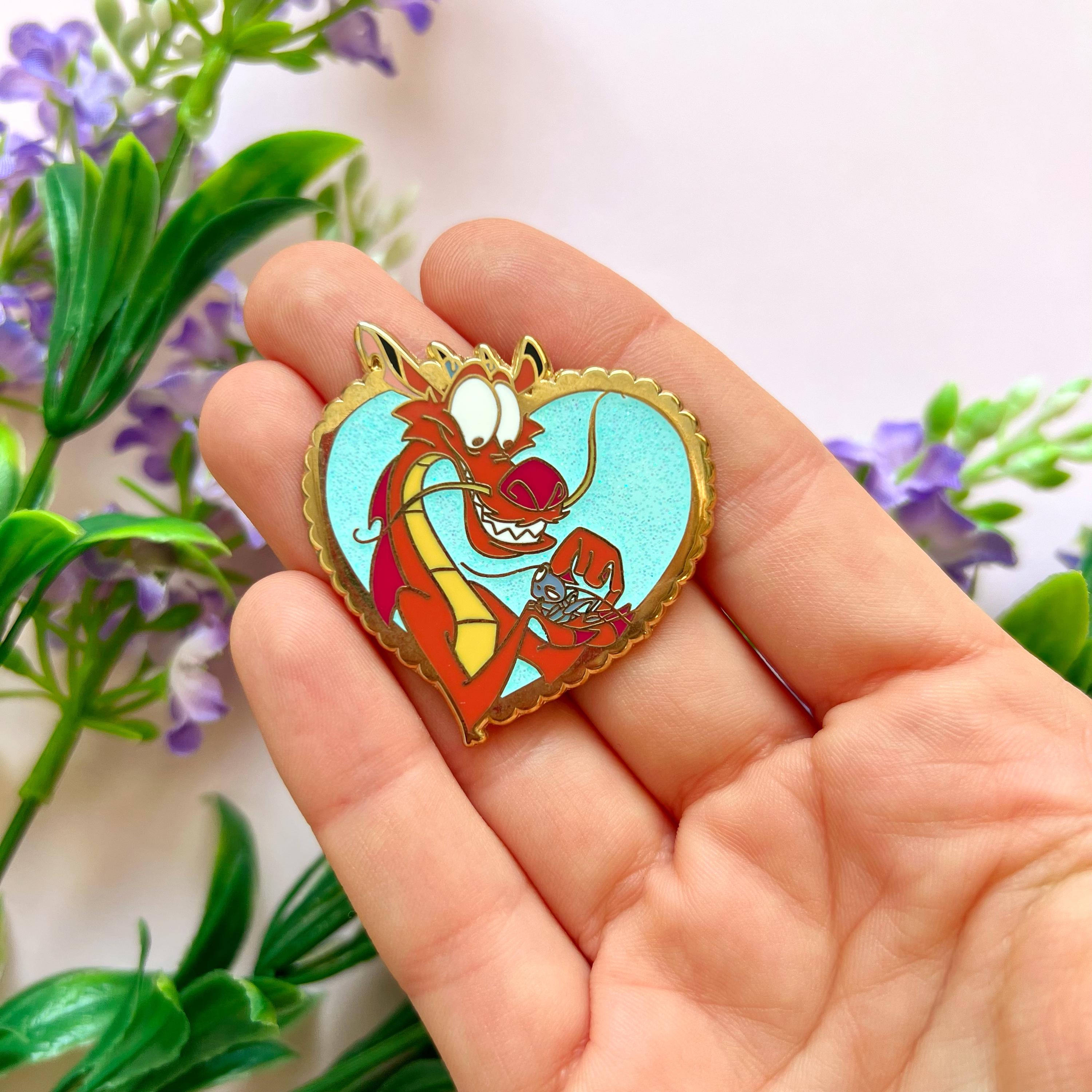 Hugging Scared Pin DISNEY INSPIRED PIN / Hugging Friends Pin Mulan Mushu Crikee ...