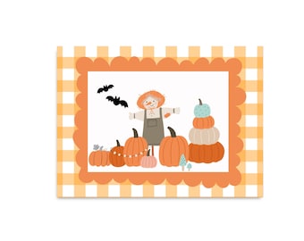 POSTCARD HALLOWEEN / happy halloween pumpkin cute snailmail card postcrossing / onlyhappythings