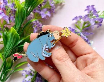 ÉPINGLE EN ÉMAIL EEYORE // Disney tournant en mouvement Winnie l'ourson Disneyland / onlyhappythings