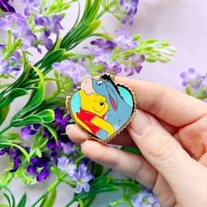 POOH EEYORE PIN / hugging Disney inspired enamel pin Winnie the Pooh disneyland disneyworld / onlyhappythings