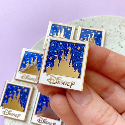 DISNEY INSPIRED PIN / Hard Enamel Mickey Mouse Head Castle Etsy