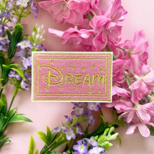 PATCH DISNEY INSPIRIERT zum Aufbügeln / Pink Dream Disney Castle Mickey Mouse Disneyland / Onlyhappythings