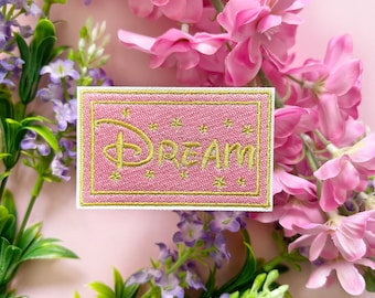 PATCH DISNEY INSPIRED iron on / Pink dream Disney castle Mickey Mouse disneyland / Onlyhappythings