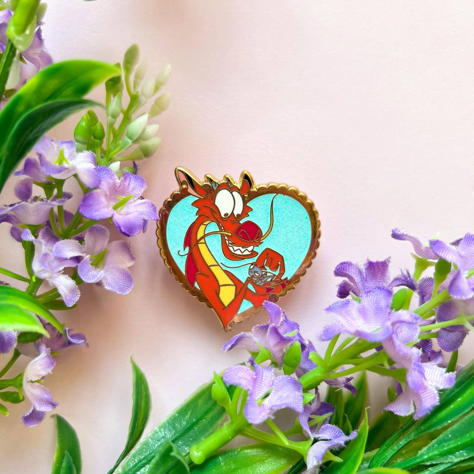 Hugging Scared Pin DISNEY INSPIRED PIN / Hugging Friends Pin Mulan Mushu Crikee ...