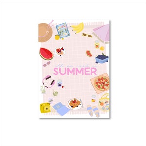 CARTE POSTALE ÉTÉ / tout ce dont nous avons besoin, ce sont des vacances d'été carte d'été noix de coco postcrossing / onlyhappythings