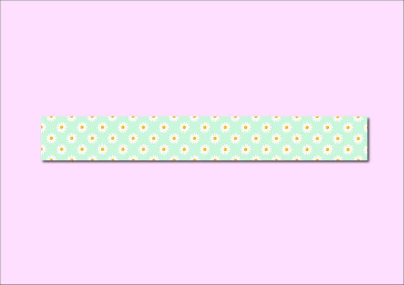 WASHI TAPE DAISIES daisy flower spring snailmail post stationary bullet journal planner onlyhappythings