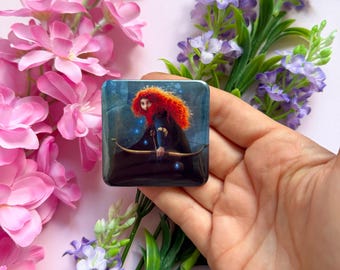 MAGNET BRAVE / Merida Disney princess disney inspired fridge magnet / onlyhappythings