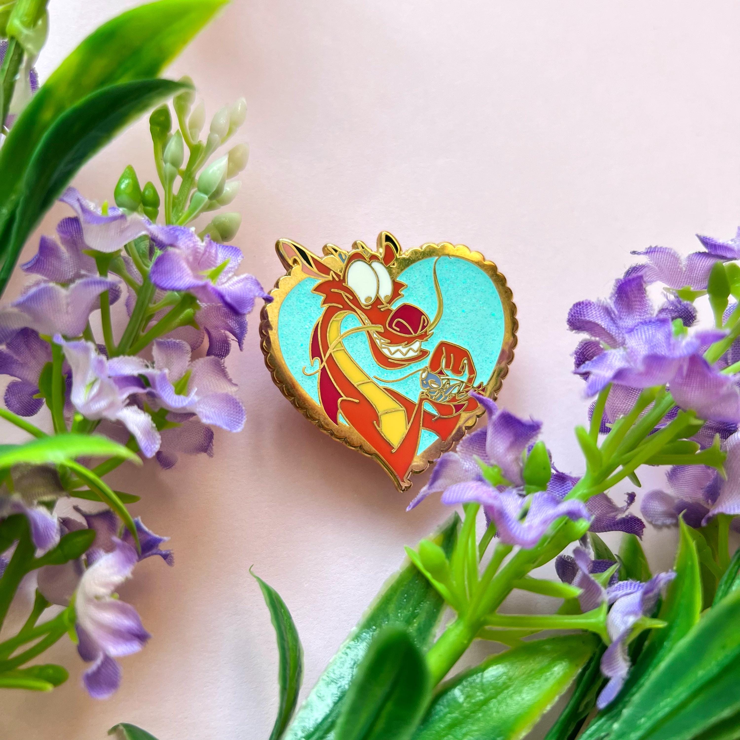 Hugging Scared Pin DISNEY INSPIRED PIN / Hugging Friends Pin Mulan Mushu Crikee ...