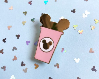 ENAMEL PIN DISNEY inspired/ starbucks take away cup coffee mickey mouse disneyland disneyworld / onlyhappythings