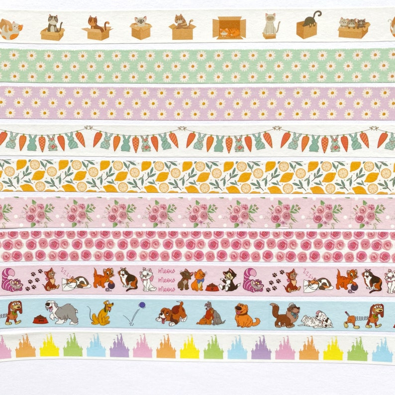 WASHI TAPE DAISIES daisy flower spring snailmail post stationary bullet journal planner onlyhappythings