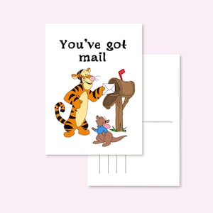POSTCARD MAIL / you've got mail winnie the pooh tigger roo postcrossing / onlyhappythings