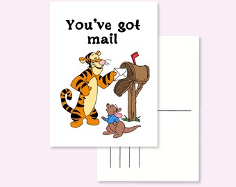 CORREIO POSTAL / você recebeu correspondência ursinho pooh tigger roo postcrossing / onlyhappythings