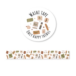 CHRISTMAS MAIL WASHI / xmas post envelope scrapbooking bullet journal snail mail / onlyhappythings