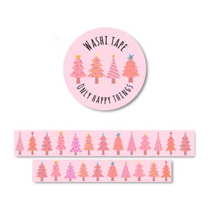 ALBERI DI NATALE WASHI / albero invernale rosa Babbo Natale renna nastro postale busta scrapbooking bullet journal posta ordinaria / onlyhappythings