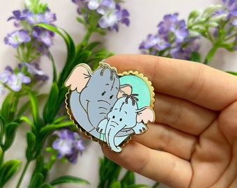 Lumpy pin / hugging friends mom mothersday elephant Disney inspired enamel pin Winnie the Pooh disneyland disneyworld / onlyhappythings