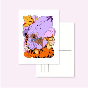 POSTKARTE POOH / Winnie the Pooh Lumpy Tigger Piglet Roo Postcrossing / Onlyhappythings