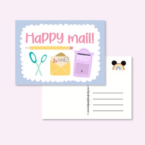 CARTOLINA POSTA FELICE / cancelleria posta ordinaria cartolina postcrossing / onlyhappythings