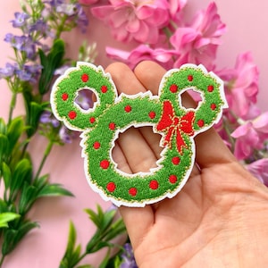 PATCH DISNEY INSPIRIERT / Weihnachtskranz Disney Disneyland / Onlyhappythings