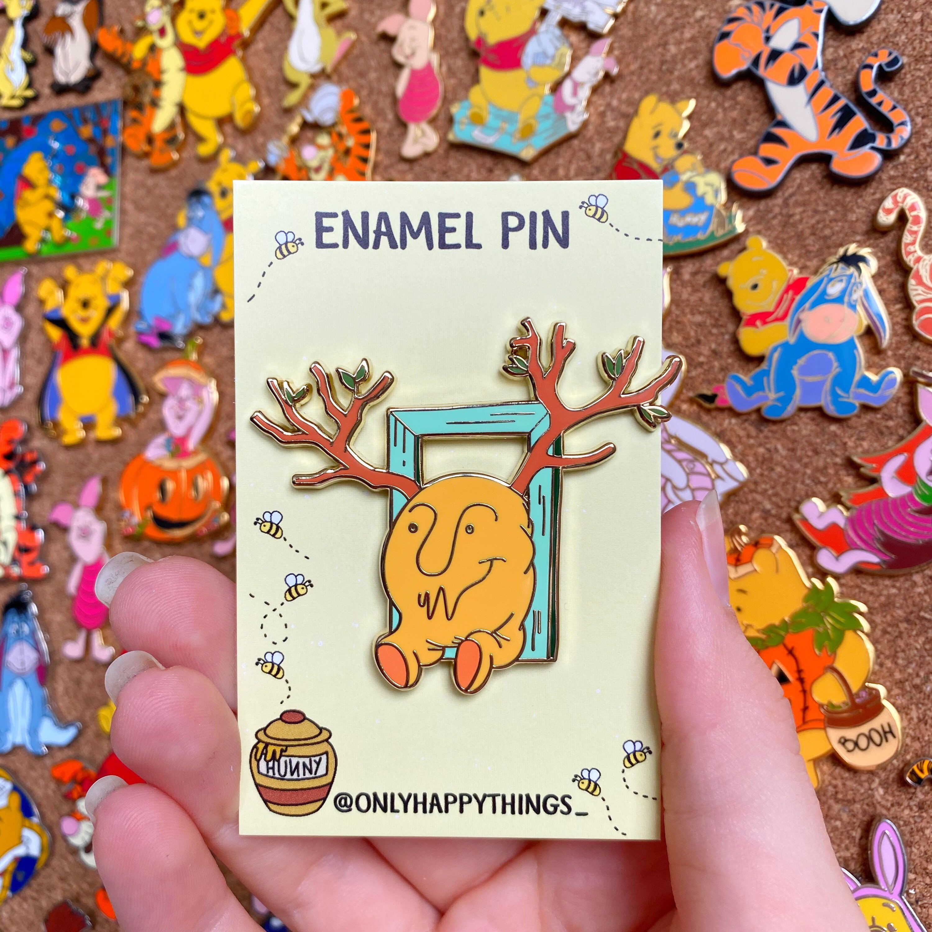 POOH INSPIRED PIN / Disney Winnie the Pooh hard enamel Disneyland dis…