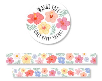 SUMMER WASHI / sun beach holiday scrapbooking bullet journal snail mail stationery / onlyhappythings