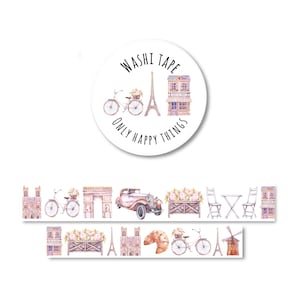 WASHI TAPE PARIGI / viaggio città viaggio europa francia vacanza bullet journal posta ordinaria cancelleria / onlyhappythings