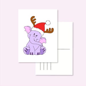 CHRISTMAS POSTCARD LUMPY / winnie the pooh heffalump xmas postcrossing / onlyhappythings