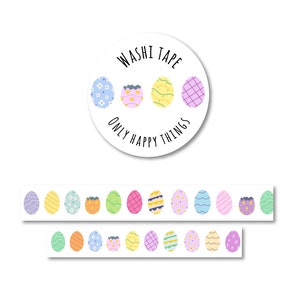 WASHI TAPE EASTER / eggs cute spring snailmail post stationery / onlyhappythings