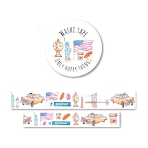 WASHI NOWY JORK / podróż miasto wycieczka usa stany zjednoczone wakacje bullet journal ślimaczna poczta artykuły piśmiennicze / onlyhappythings