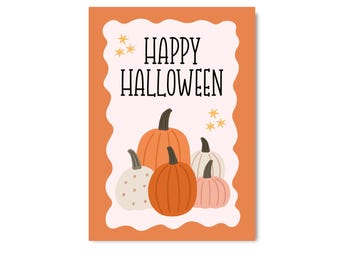POSTCARD HALLOWEEN / happy halloween pumpkin cute snailmail card postcrossing / onlyhappythings