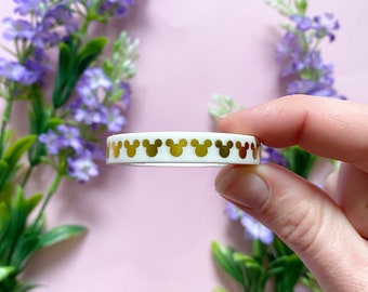 WASHI TAPE MICKEY / mickey mouse gold foil Disney inspired snailmail bullet journal stationery planner / onlyhappythings