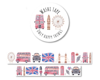 WASHI TAPE LONDON / travel city trip europe uk united kingdom holiday bullet journal snail mail stationery / onlyhappythings