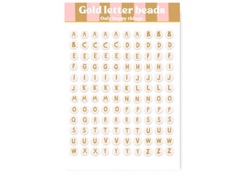 STICKERSHEET ALPHABET A6 / stickers letters snailmail planner bullet journal scrapbook / onlyhappythings