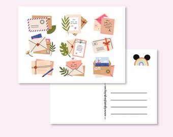 ENVELOPES ARTESANAIS CARTÃO POSTAL / papelaria cartão postal postcrossing / onlyhappythings
