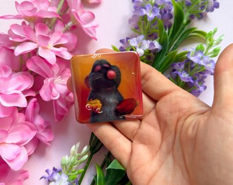 MAGNET RATATOUILLE / remy rat paris disney inspired fridge magnet / onlyhappythings