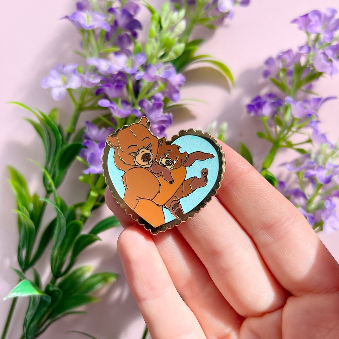 BROTHER BEAR PIN / Hugging Disney Inspired Enamel Pin Kenai Etsy