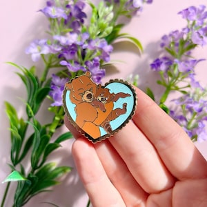 BROTHER BEAR PIN / hugging Disney inspired enamel pin kenai koda disneyland disneyworld / onlyhappythings