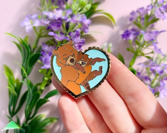 BROTHER BEAR PIN / hugging Disney inspired enamel pin kenai koda disneyland disneyworld / onlyhappythings