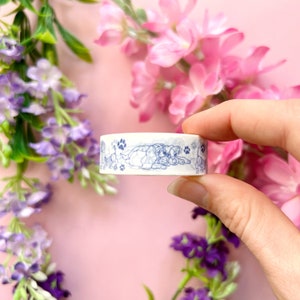 WASHI TAPE DOGS / 犬にインスパイアされたディズニーテープ カタツムリの弾丸ジャーナルステーショナリープランナー / Onlyhappythings