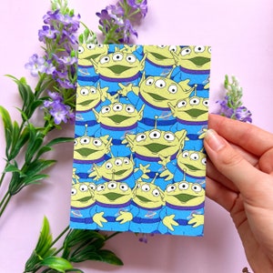 POSTKARTE TOY STORY / Aliens Green Men Postcrossing / Onlyhappythings