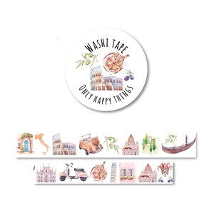 WASHI TAPE ITALIA / viaggio città viaggio europa italia venezia vacanza bullet journal posta ordinaria cancelleria / onlyhappythings
