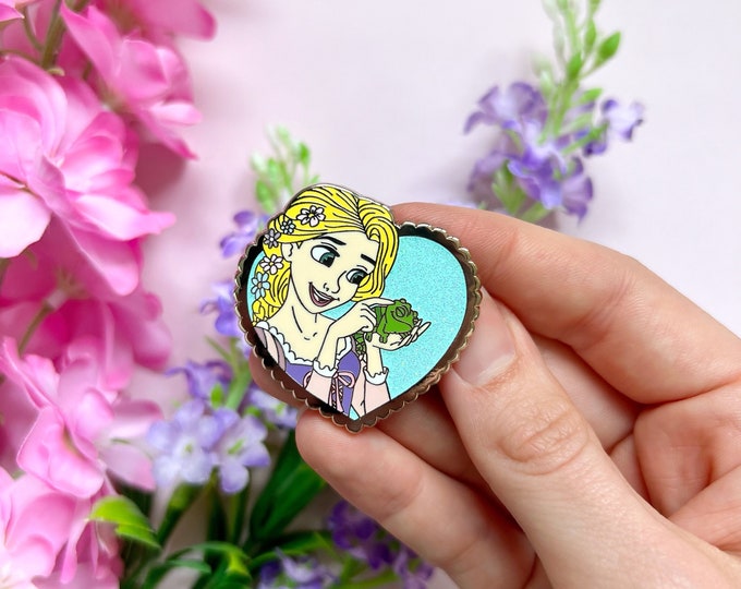 Hugging A Pin DISNEY INSPIRED PIN / Hugging Friends Pin Rapunzel Pascal Tangled ...