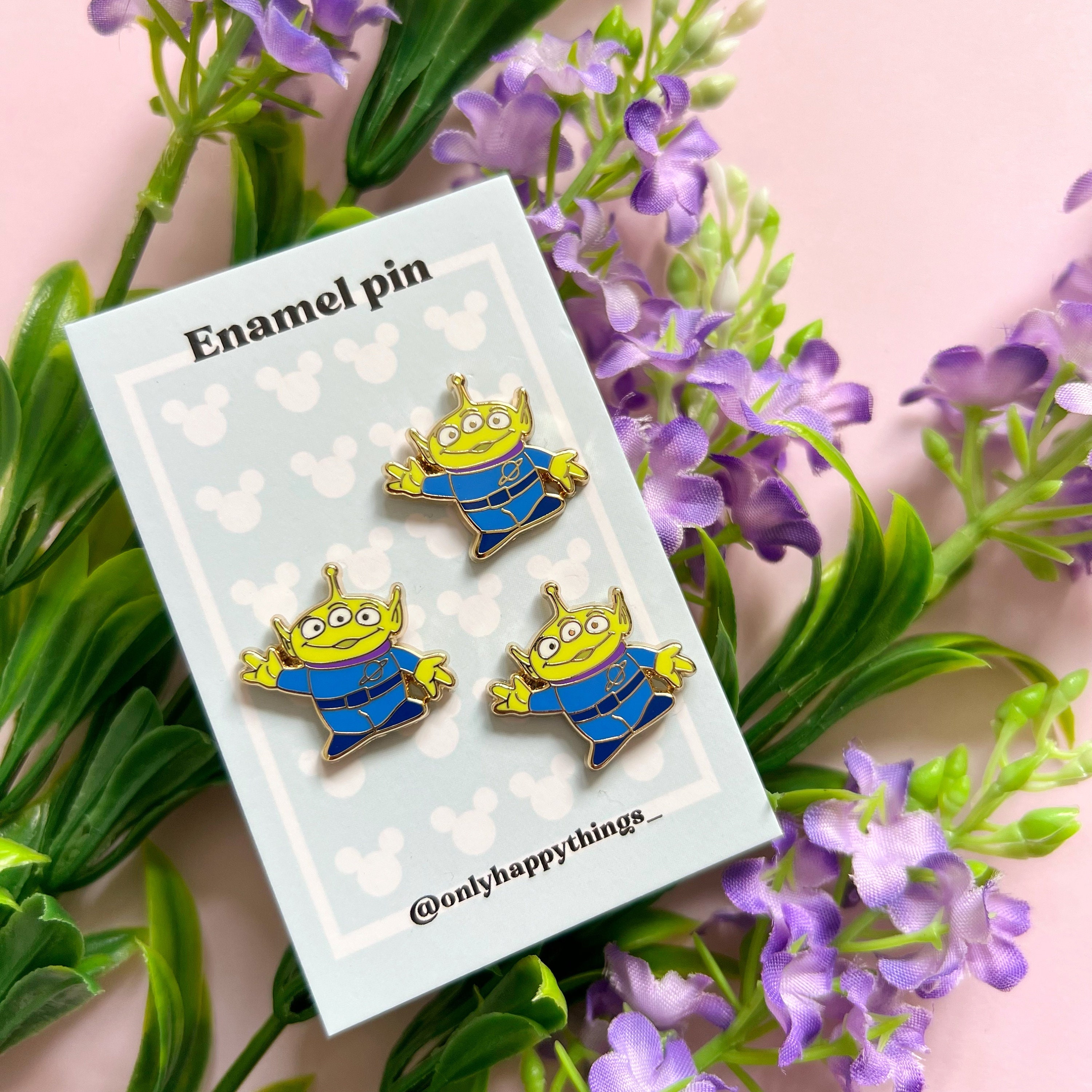 TOY STORY PIN / alien little green men buzz lightyear woody disneyland disneyworld / onlyhappythings