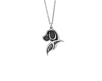 Zodiaque chinois Année du chien Pendentif en argent sterling