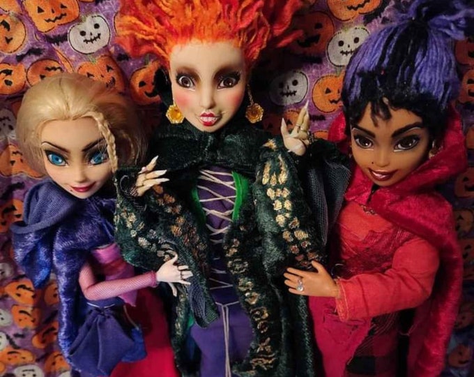 Hocus Pocus Sanderson Sisters Dolls Etsy