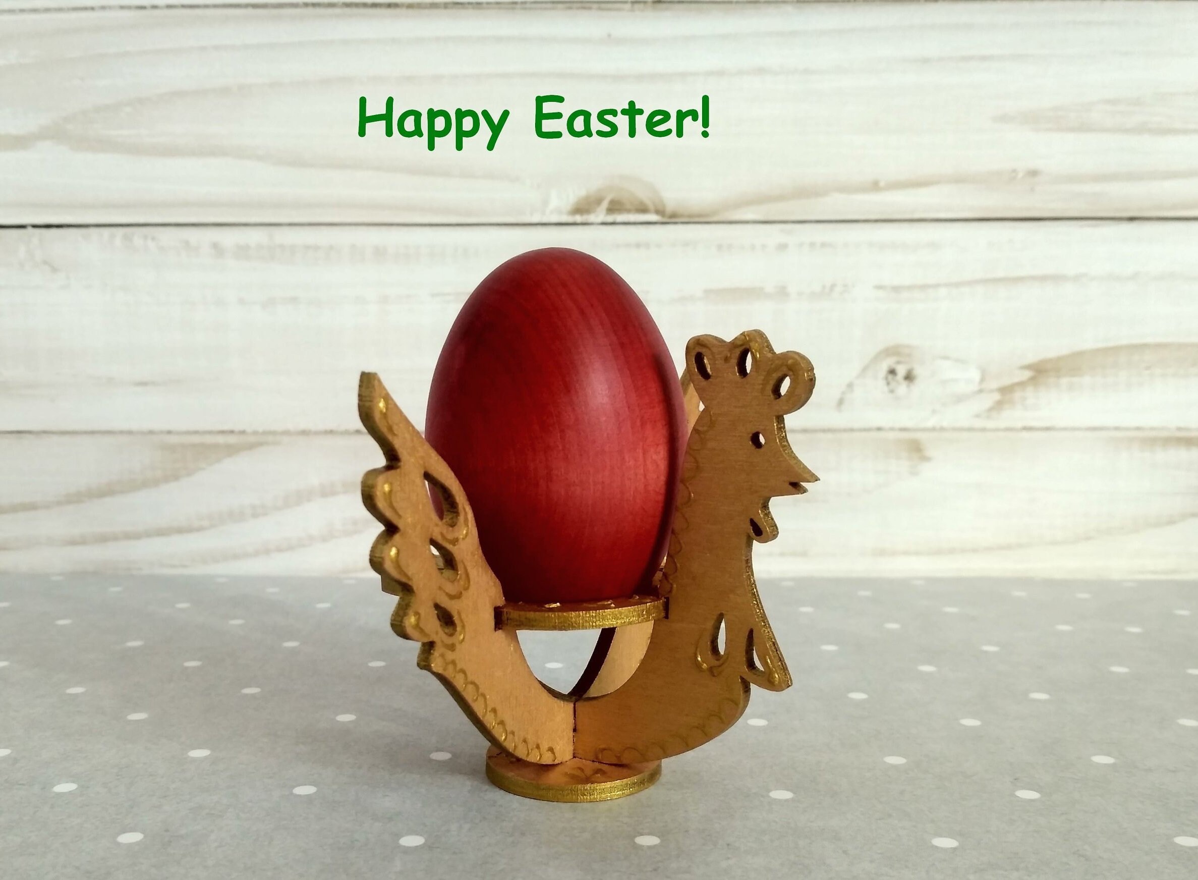 Wood chicken egg holder Rooster cockerel gold egg stand Hen Etsy